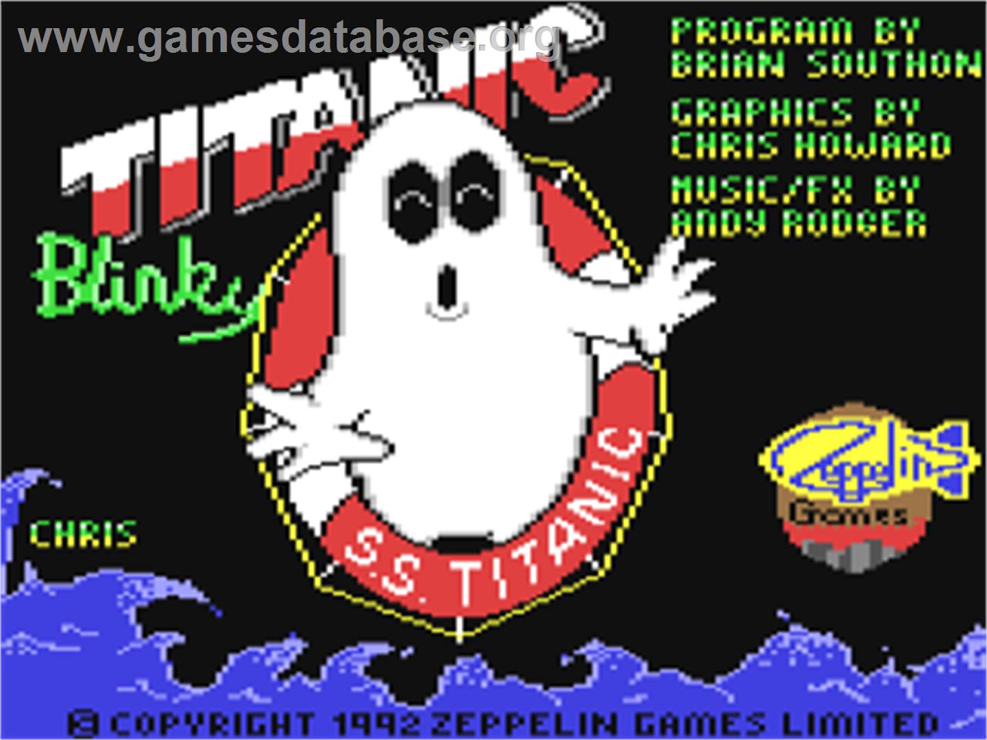 Titanic Blinky - Commodore 64 - Artwork - Title Screen