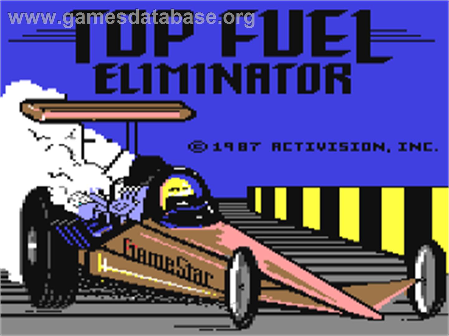 Top Fuel Eliminator - Commodore 64 - Artwork - Title Screen
