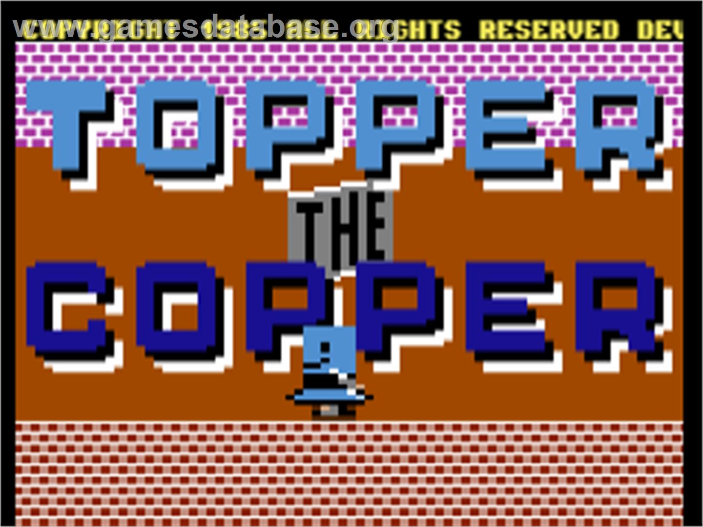 Topper The Copper - Commodore 64 - Artwork - Title Screen