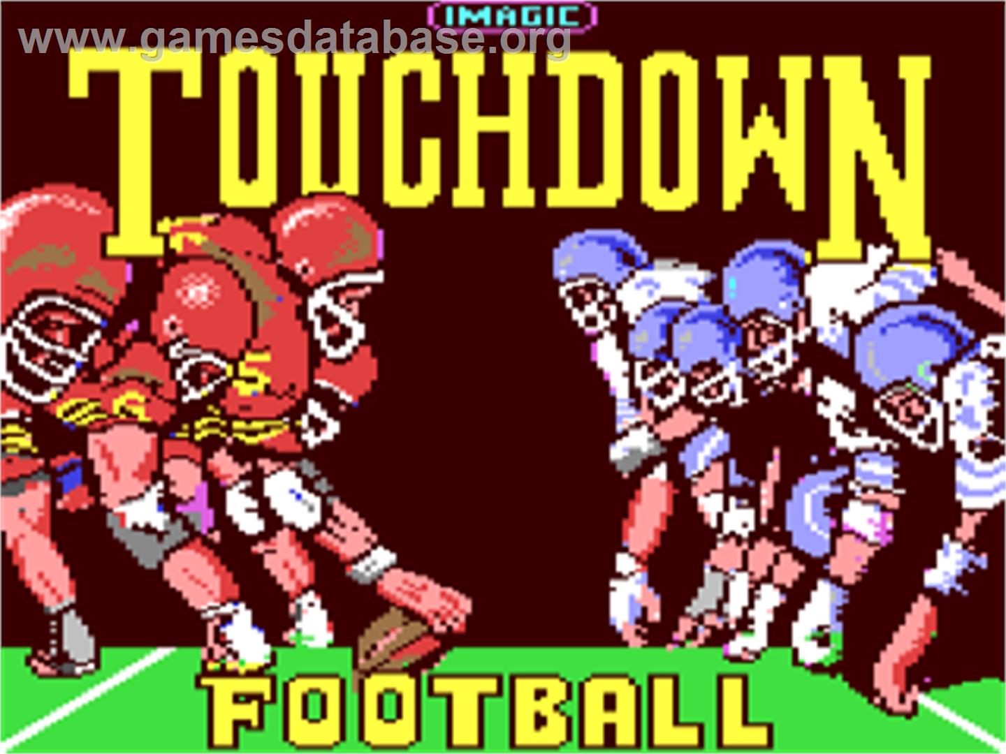 Touchdown Football - Commodore 64 - Artwork - Title Screen