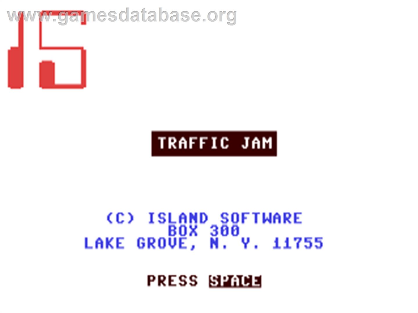 Traffic Jam - Commodore 64 - Artwork - Title Screen