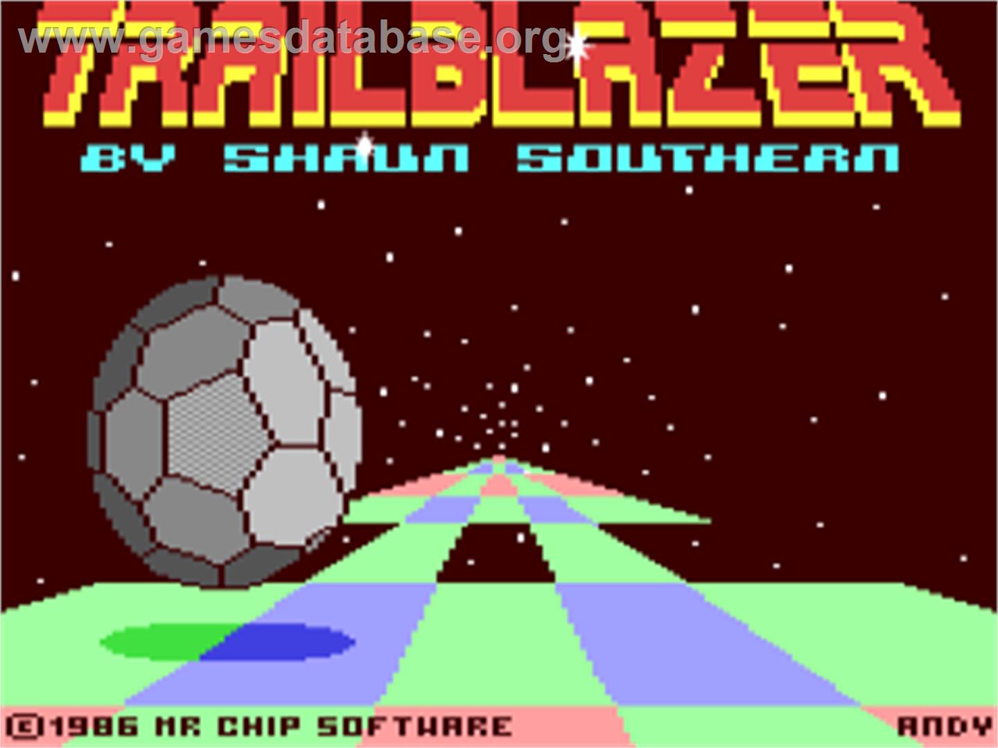Trail Blazer (Compute!) - Commodore 64 - Artwork - Title Screen