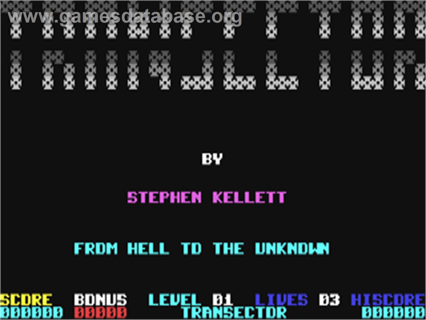 Transector - Commodore 64 - Artwork - Title Screen