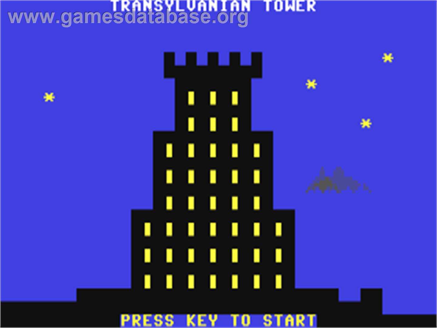 Transylvanian Tower - Commodore 64 - Artwork - Title Screen