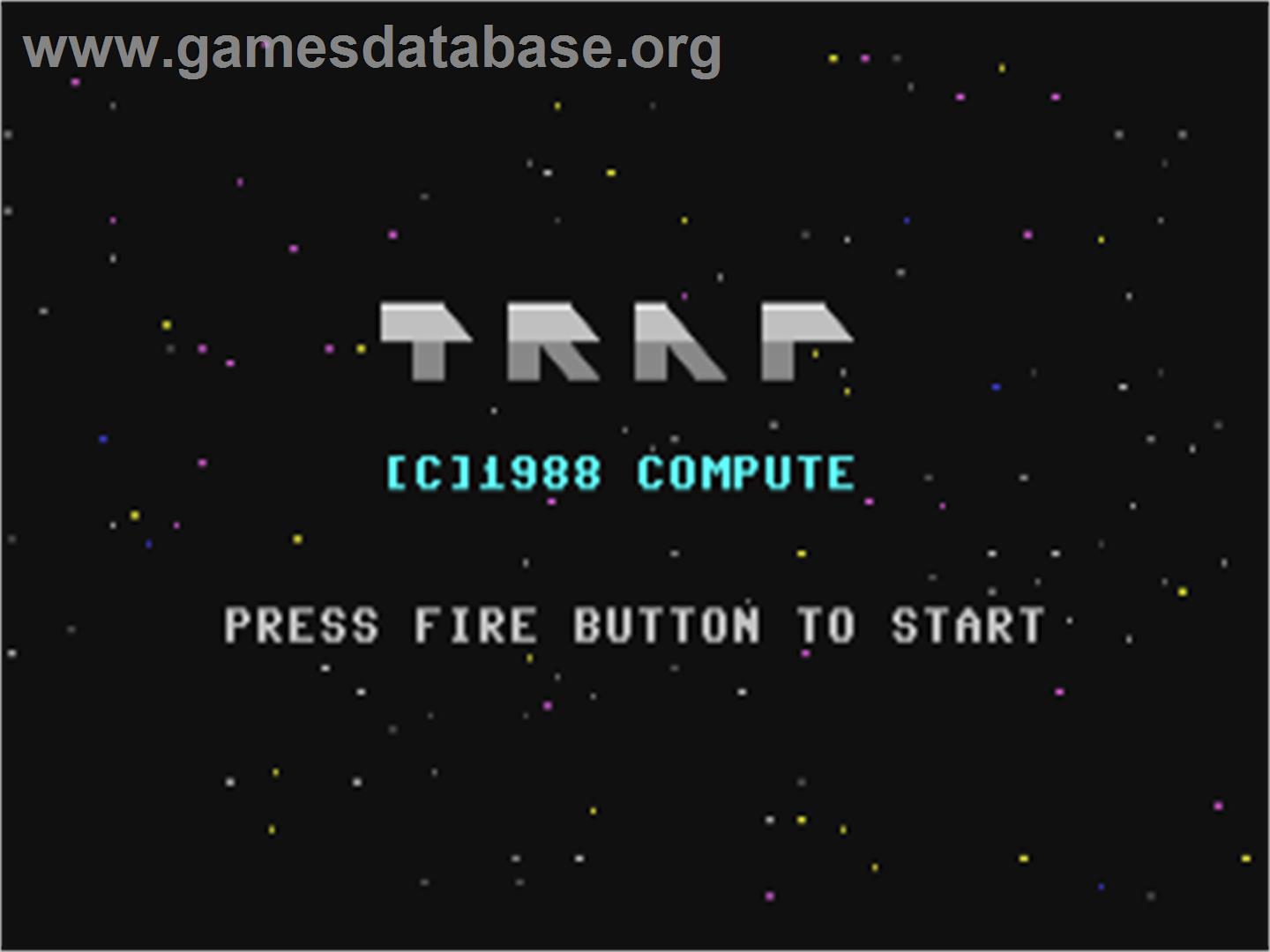Trap (Compute!) - Commodore 64 - Artwork - Title Screen