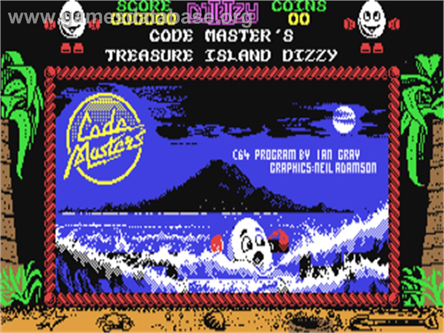 Treasure Island Dizzy - Commodore 64 - Artwork - Title Screen