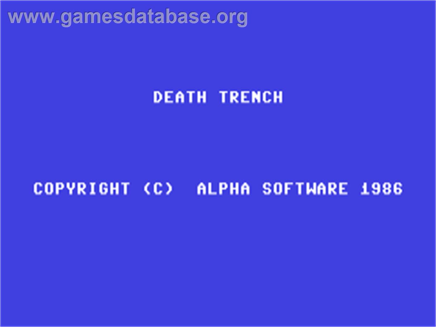 Trenchfire - Commodore 64 - Artwork - Title Screen