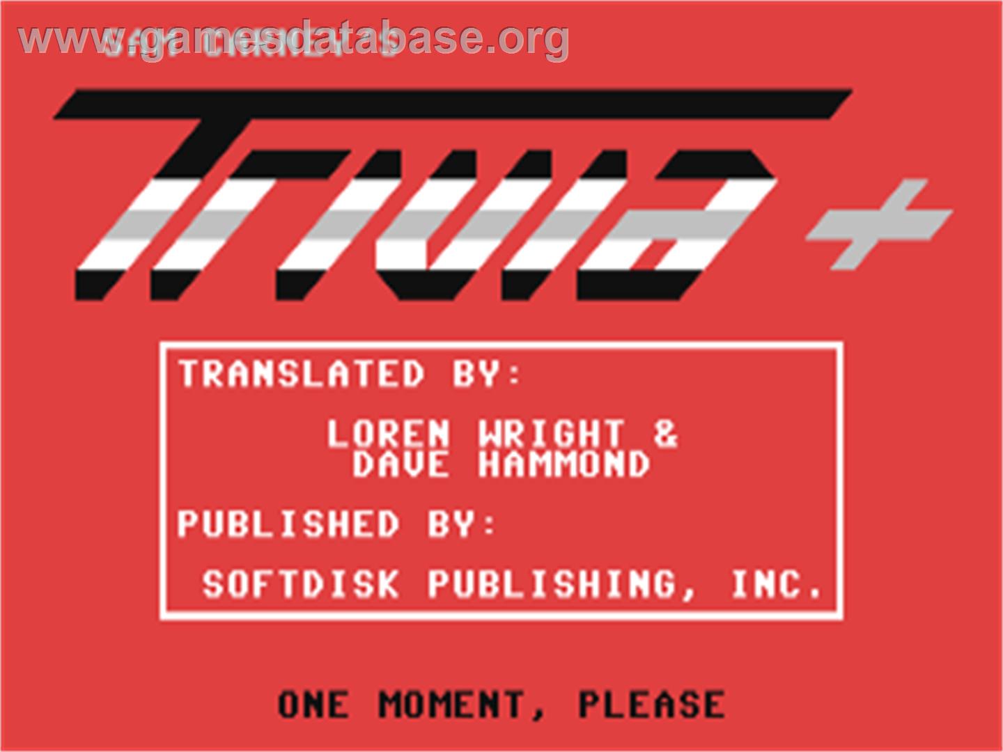 Trivia Plus - Commodore 64 - Artwork - Title Screen