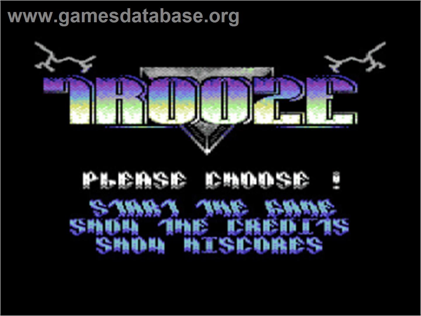 Trooze - Commodore 64 - Artwork - Title Screen