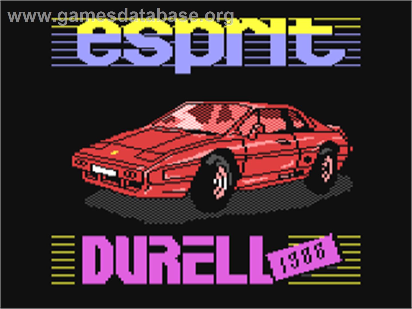 Turbo Esprit - Commodore 64 - Artwork - Title Screen