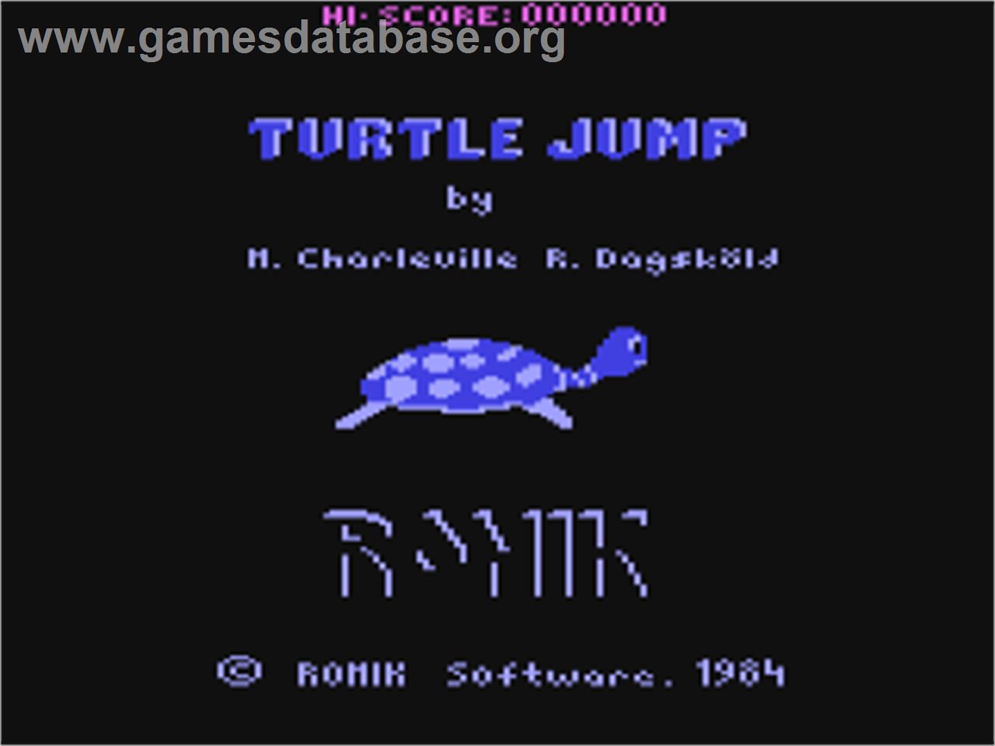 Turtle Jump - Commodore 64 - Artwork - Title Screen