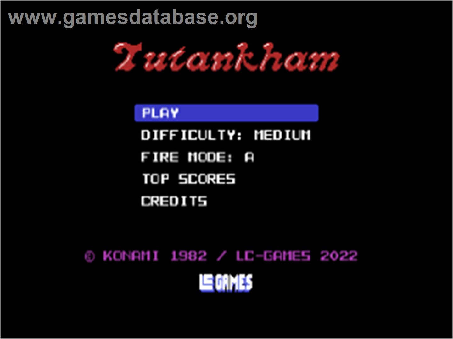 Tutankham - Commodore 64 - Artwork - Title Screen