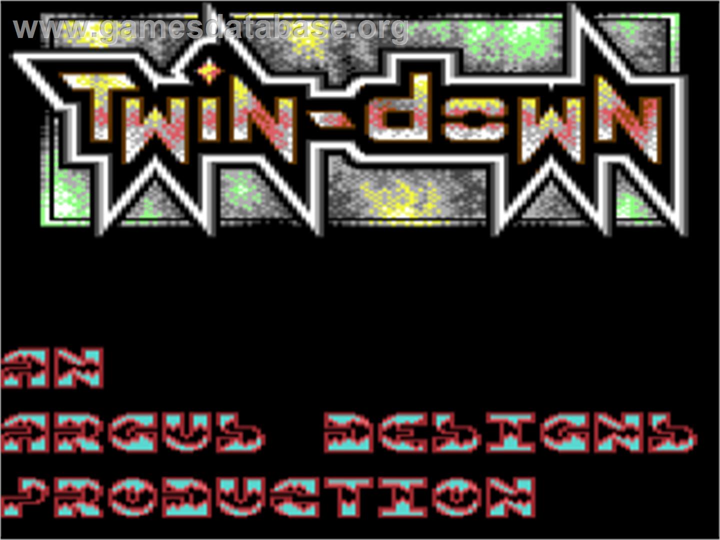 Twin-down - Commodore 64 - Artwork - Title Screen