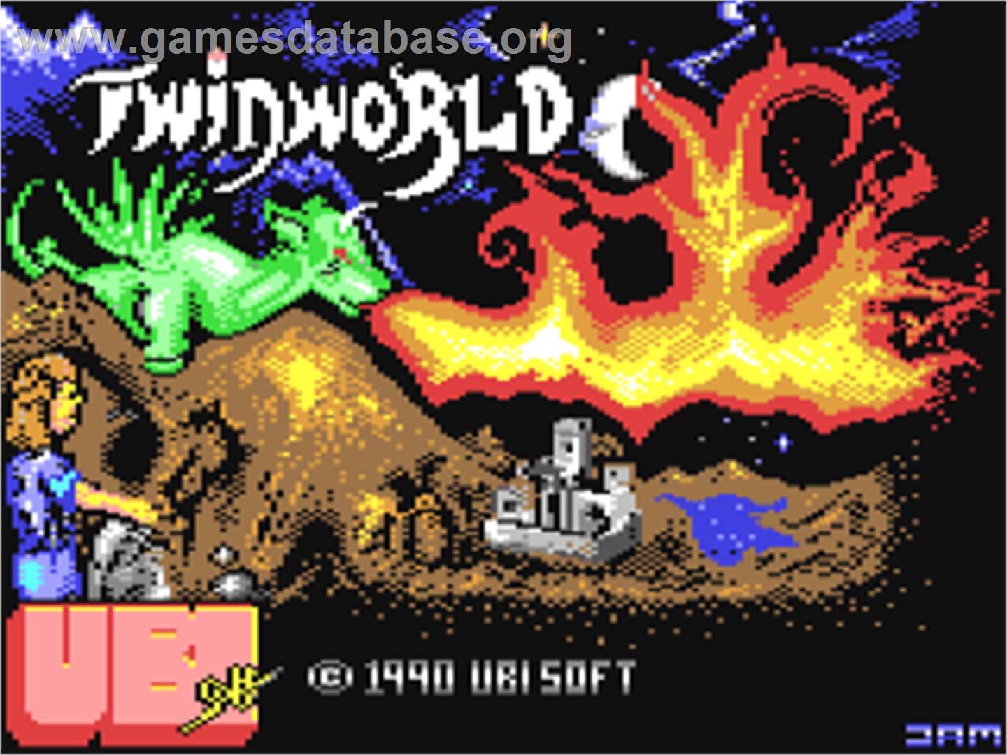 Twinworld - Commodore 64 - Artwork - Title Screen