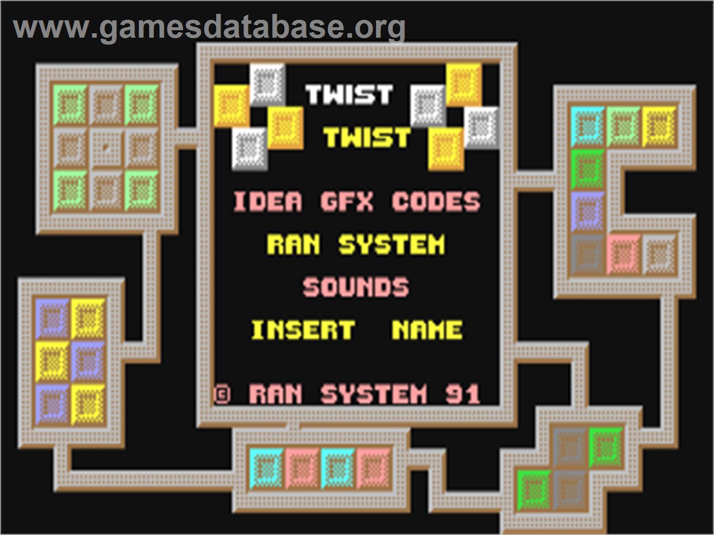 Twist - Commodore 64 - Artwork - Title Screen