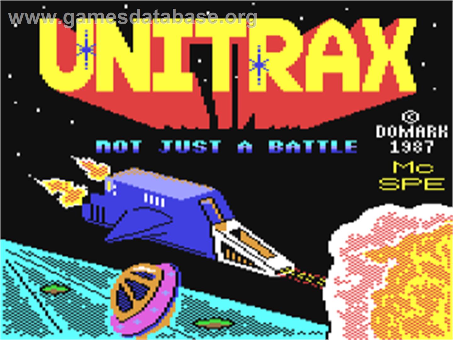 Unitrax - Commodore 64 - Artwork - Title Screen