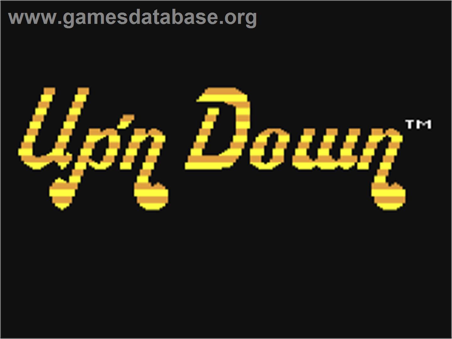 Up 'n Down - Commodore 64 - Artwork - Title Screen