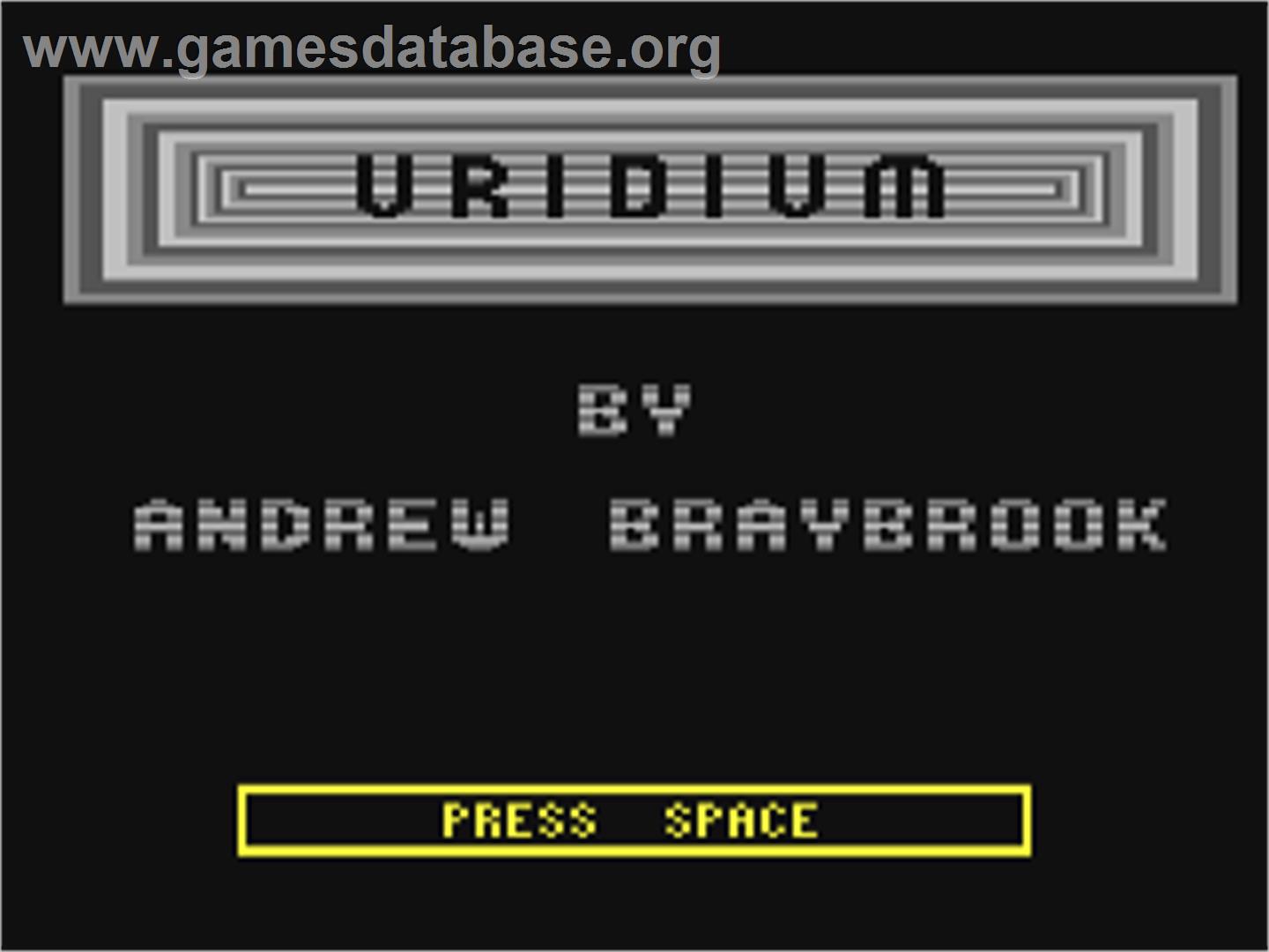 Uridium - Commodore 64 - Artwork - Title Screen