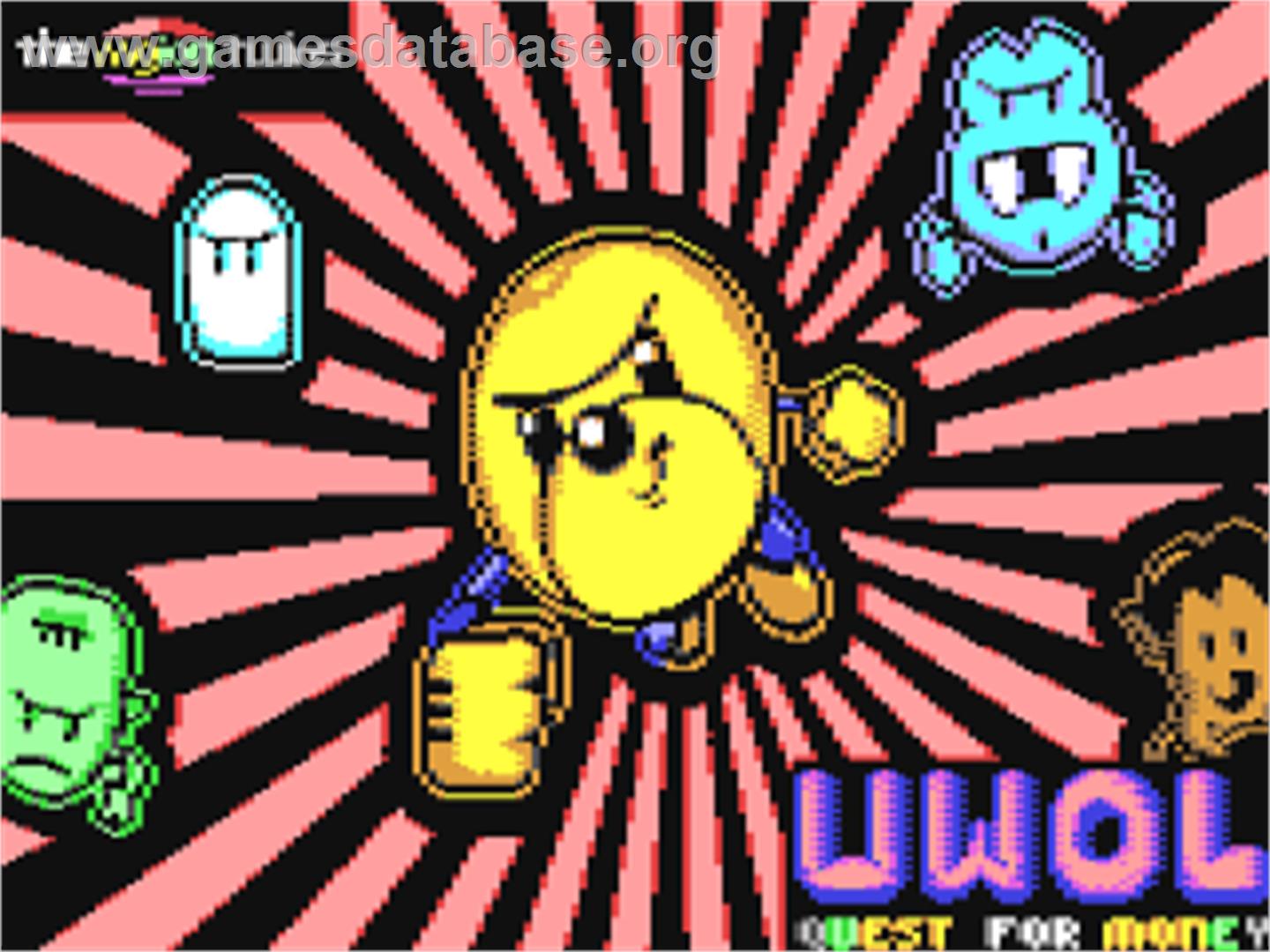 Uwol - Quest For Money - Commodore 64 - Artwork - Title Screen
