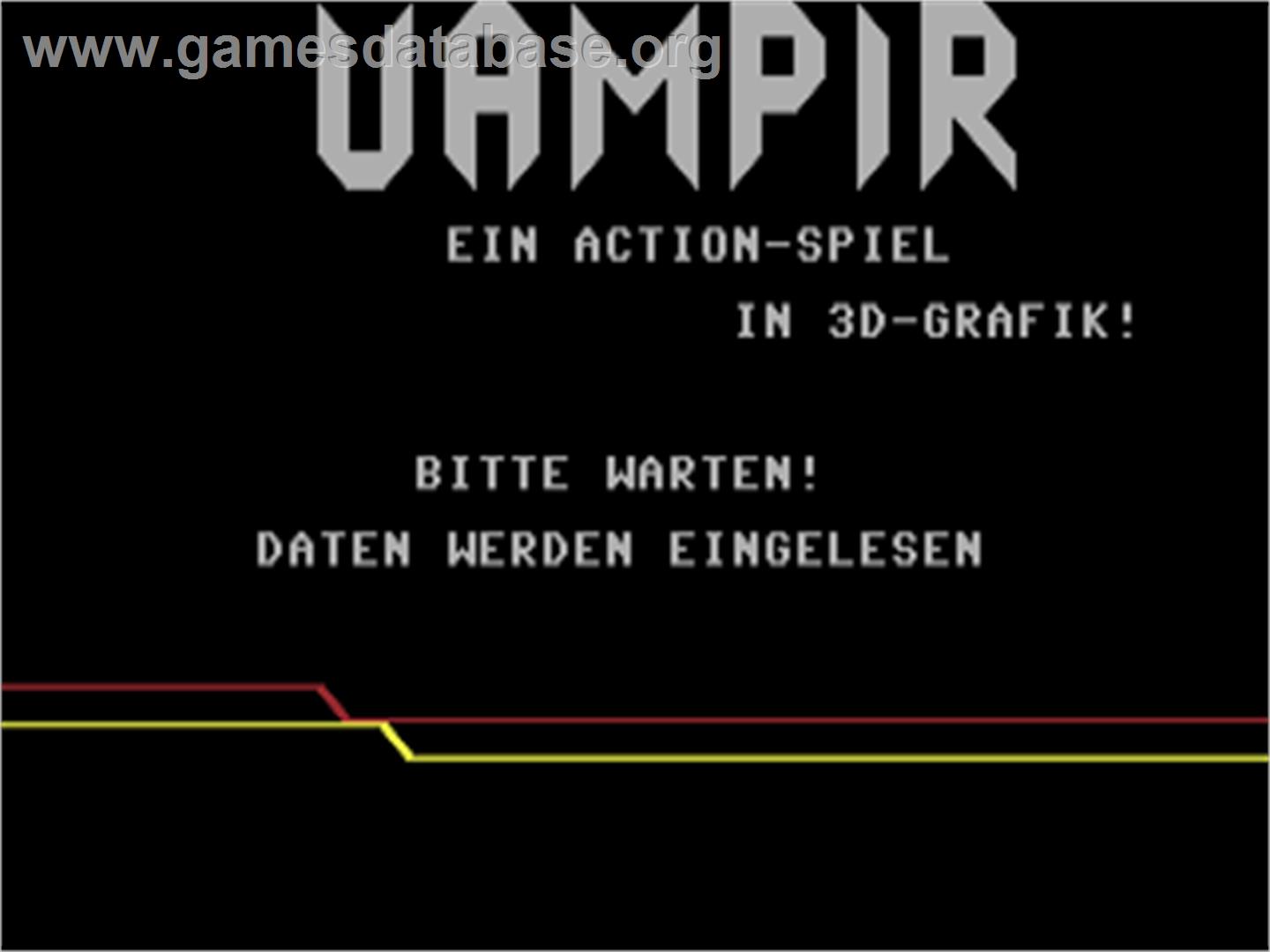 Vampir - Commodore 64 - Artwork - Title Screen