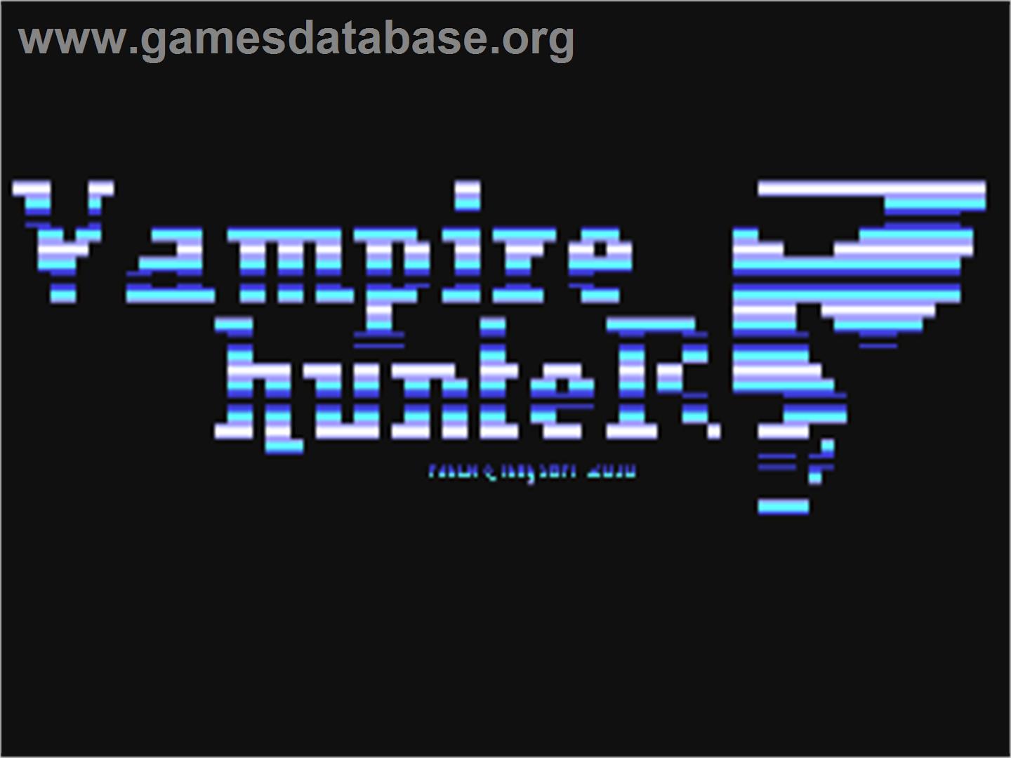 Vampire Hunter - Commodore 64 - Artwork - Title Screen