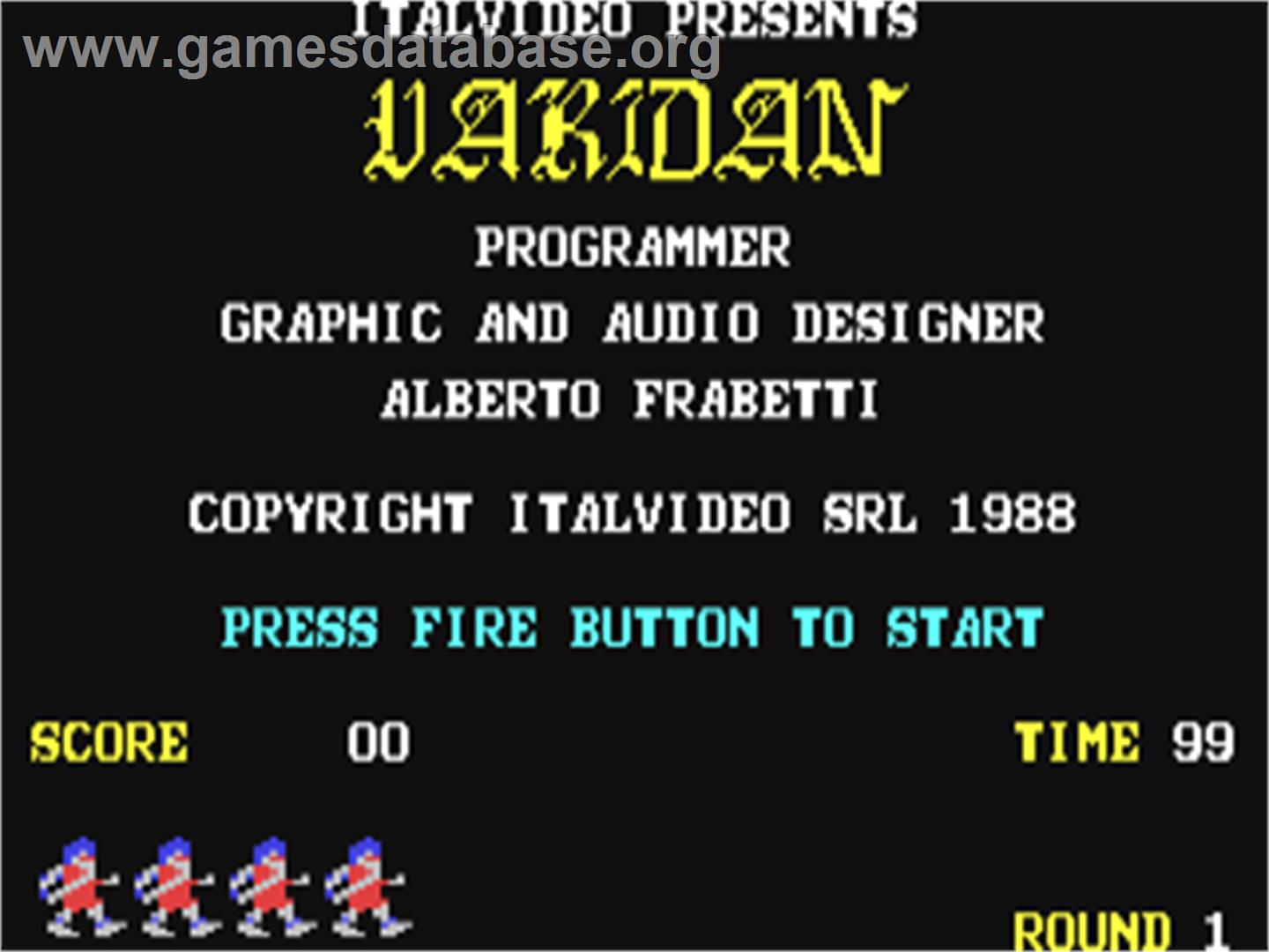 Vardan - Commodore 64 - Artwork - Title Screen