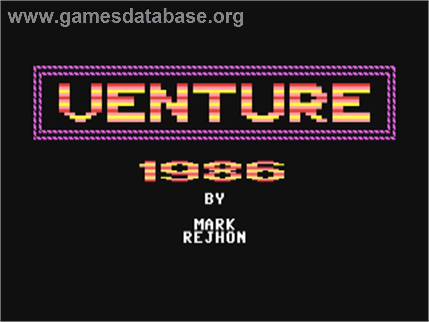 Venture (Mark D. Rejhon) - Commodore 64 - Artwork - Title Screen