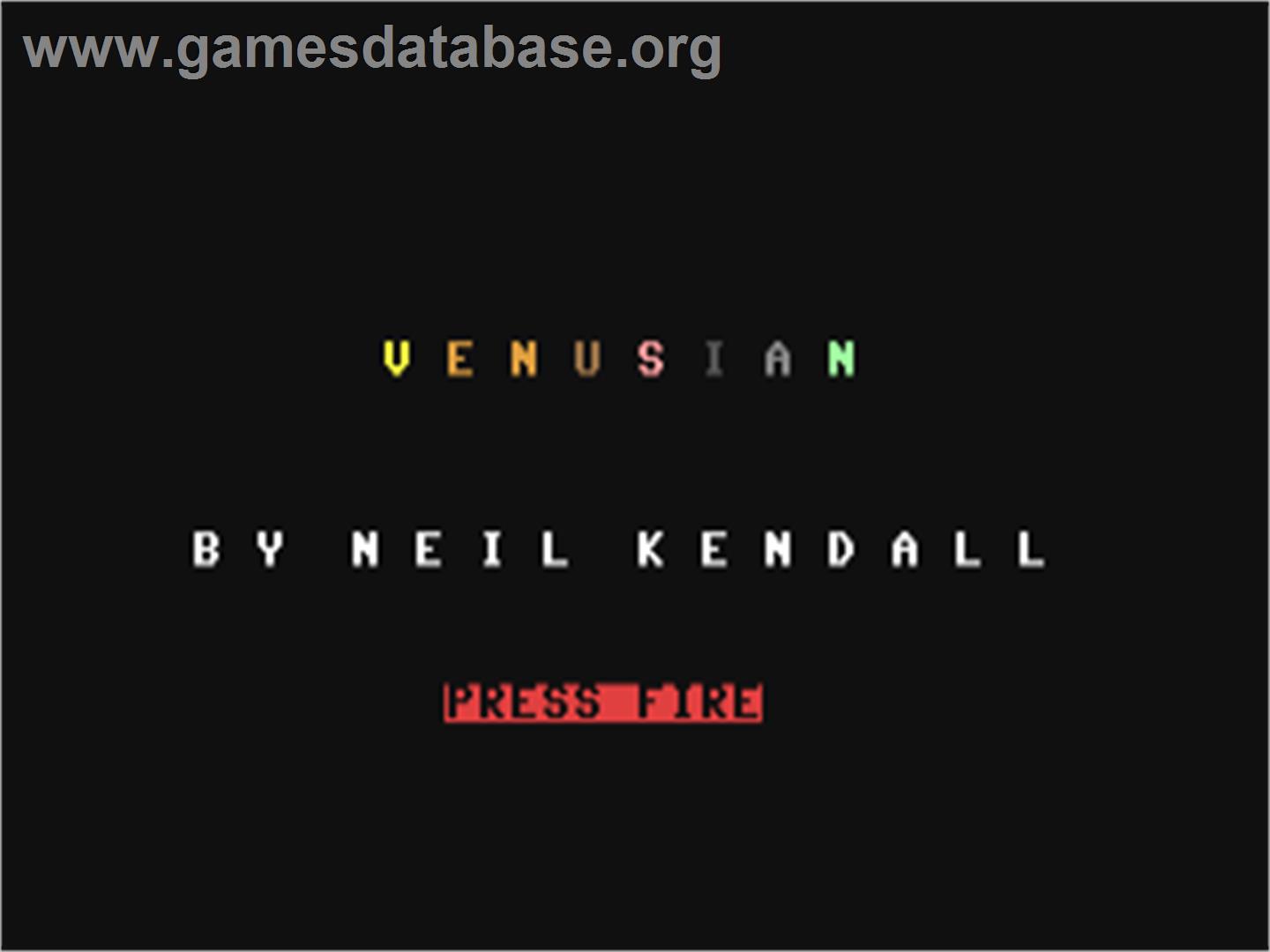 Venusian - Commodore 64 - Artwork - Title Screen