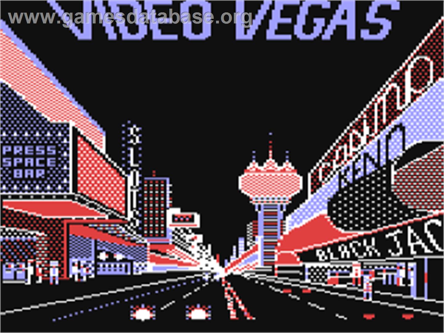 Video Vegas - Commodore 64 - Artwork - Title Screen