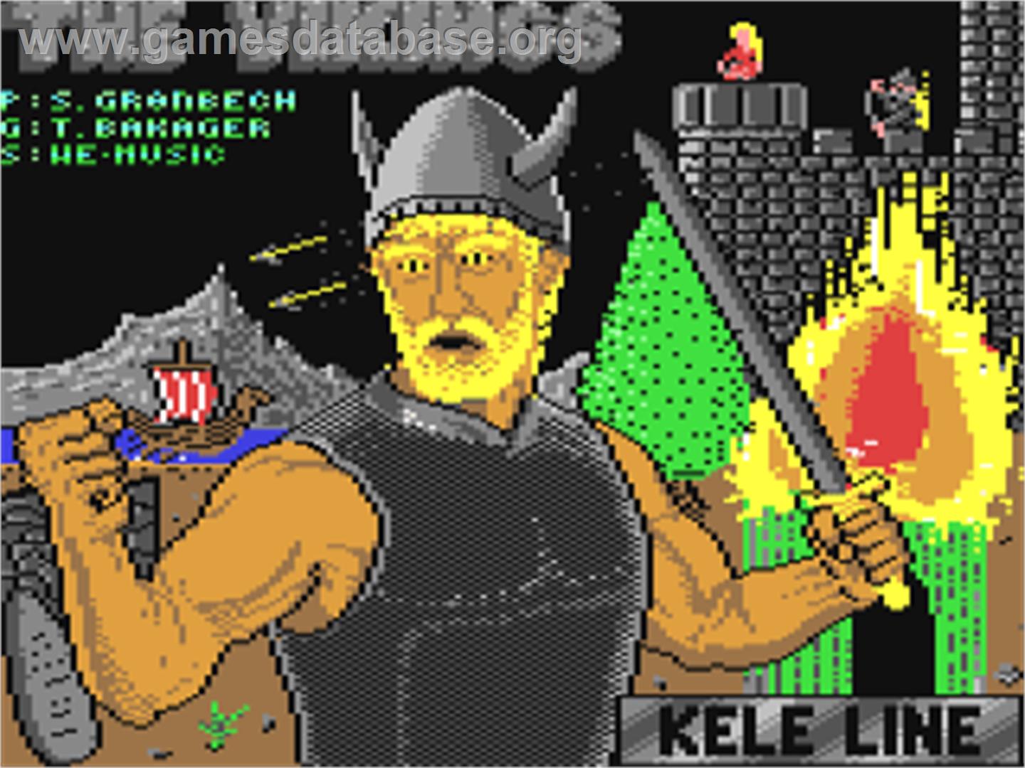 Vikings, The - Commodore 64 - Artwork - Title Screen