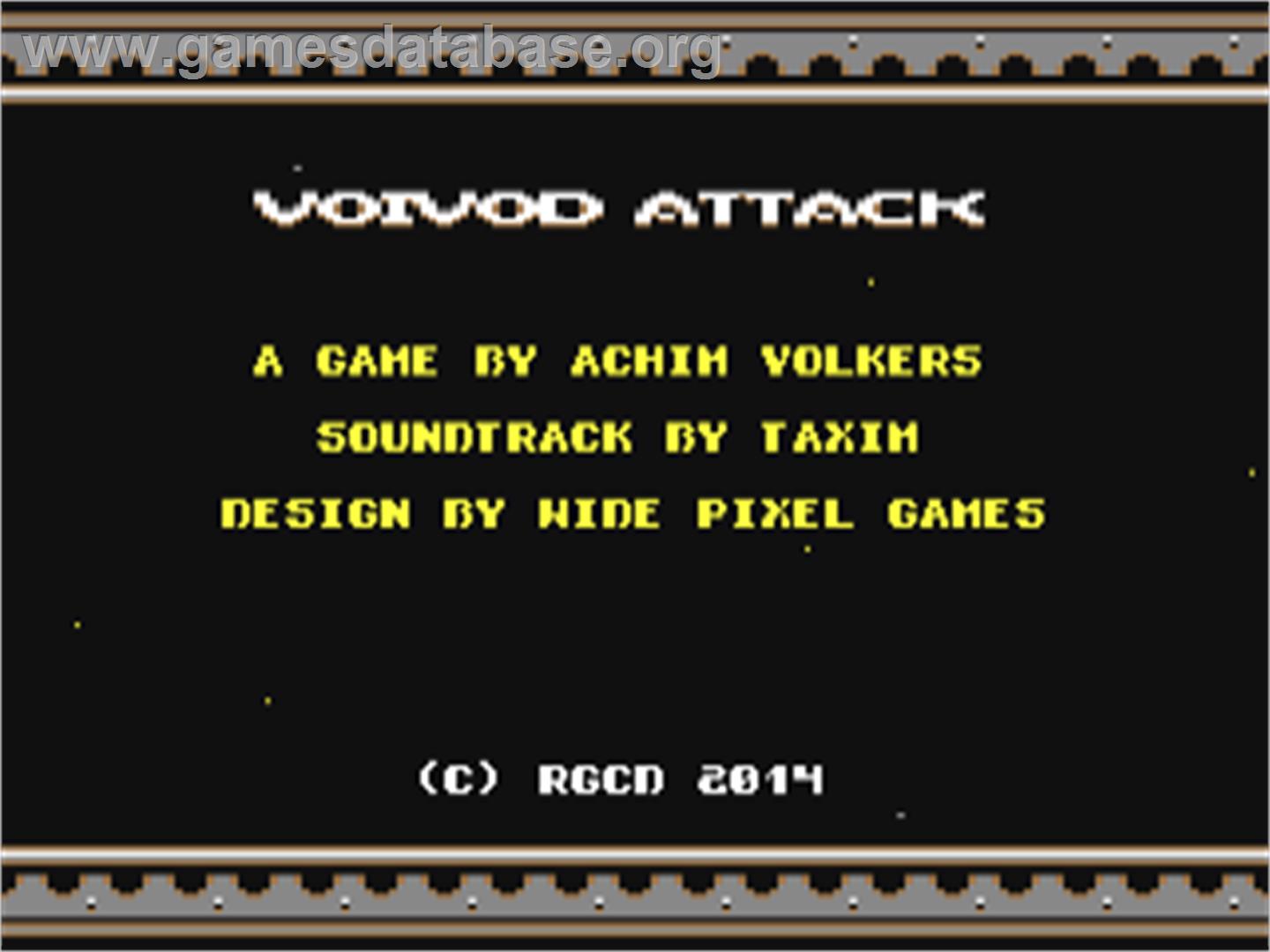 Voivod Attack - Commodore 64 - Artwork - Title Screen