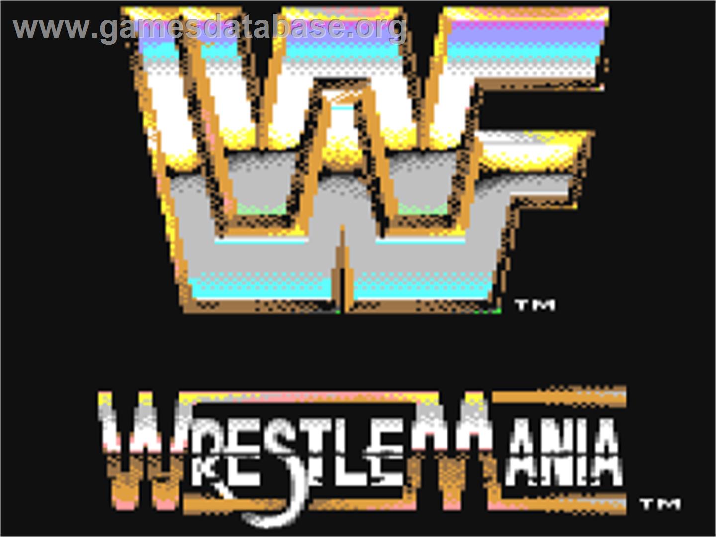 WWF Wrestlemania - Commodore 64 - Artwork - Title Screen
