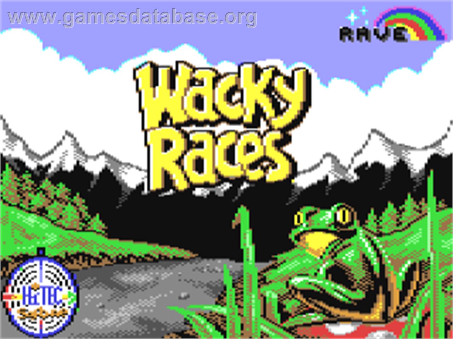 Wacky Races - Commodore 64 - Artwork - Title Screen