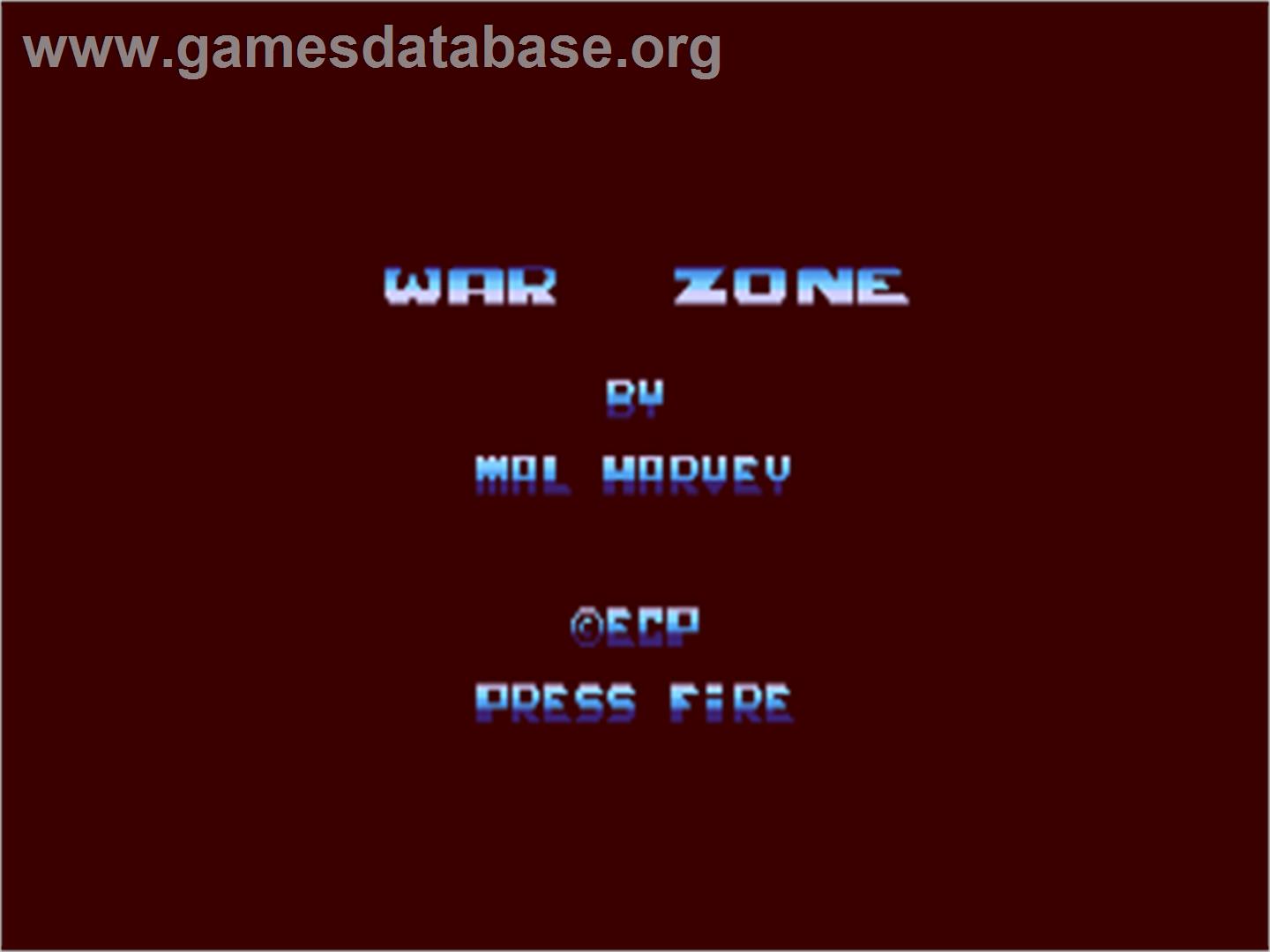 War Zone (ECP) - Commodore 64 - Artwork - Title Screen