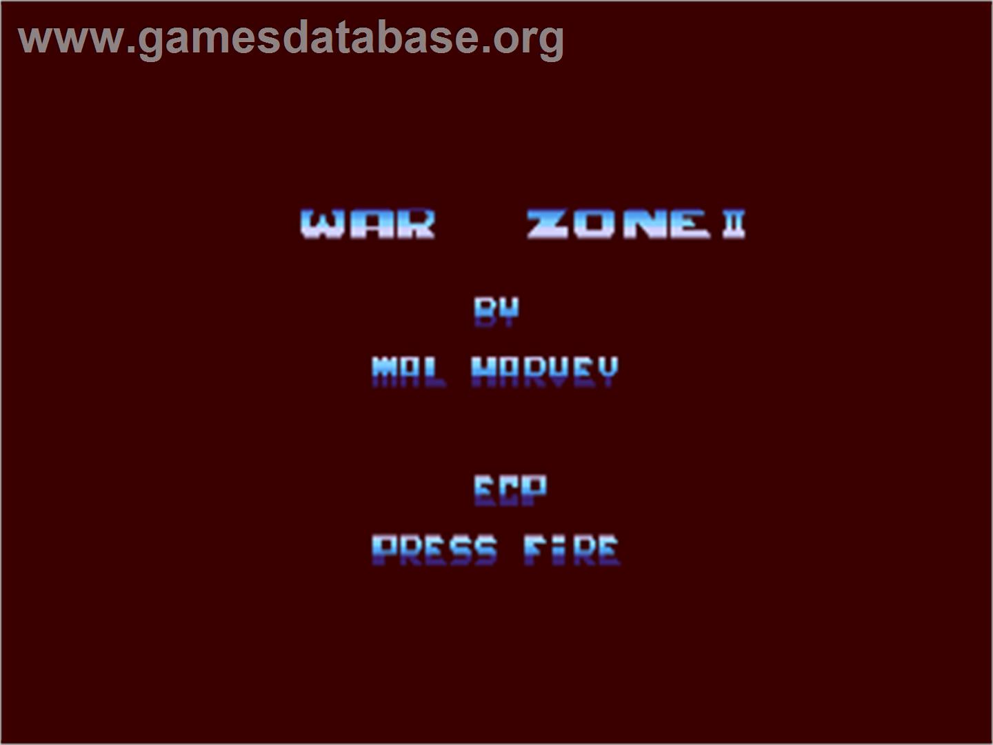 War Zone 2 - Commodore 64 - Artwork - Title Screen