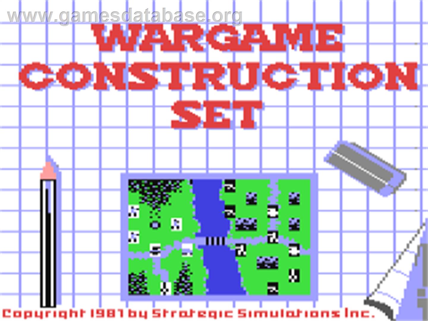 Wargame Construction Set - Commodore 64 - Artwork - Title Screen