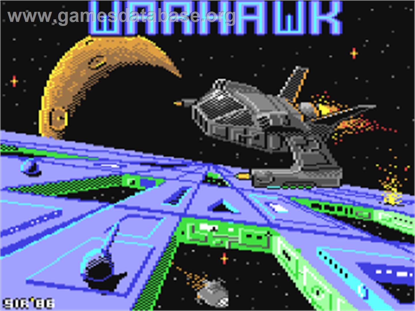 Warhawk (Pre-Release) - Commodore 64 - Artwork - Title Screen