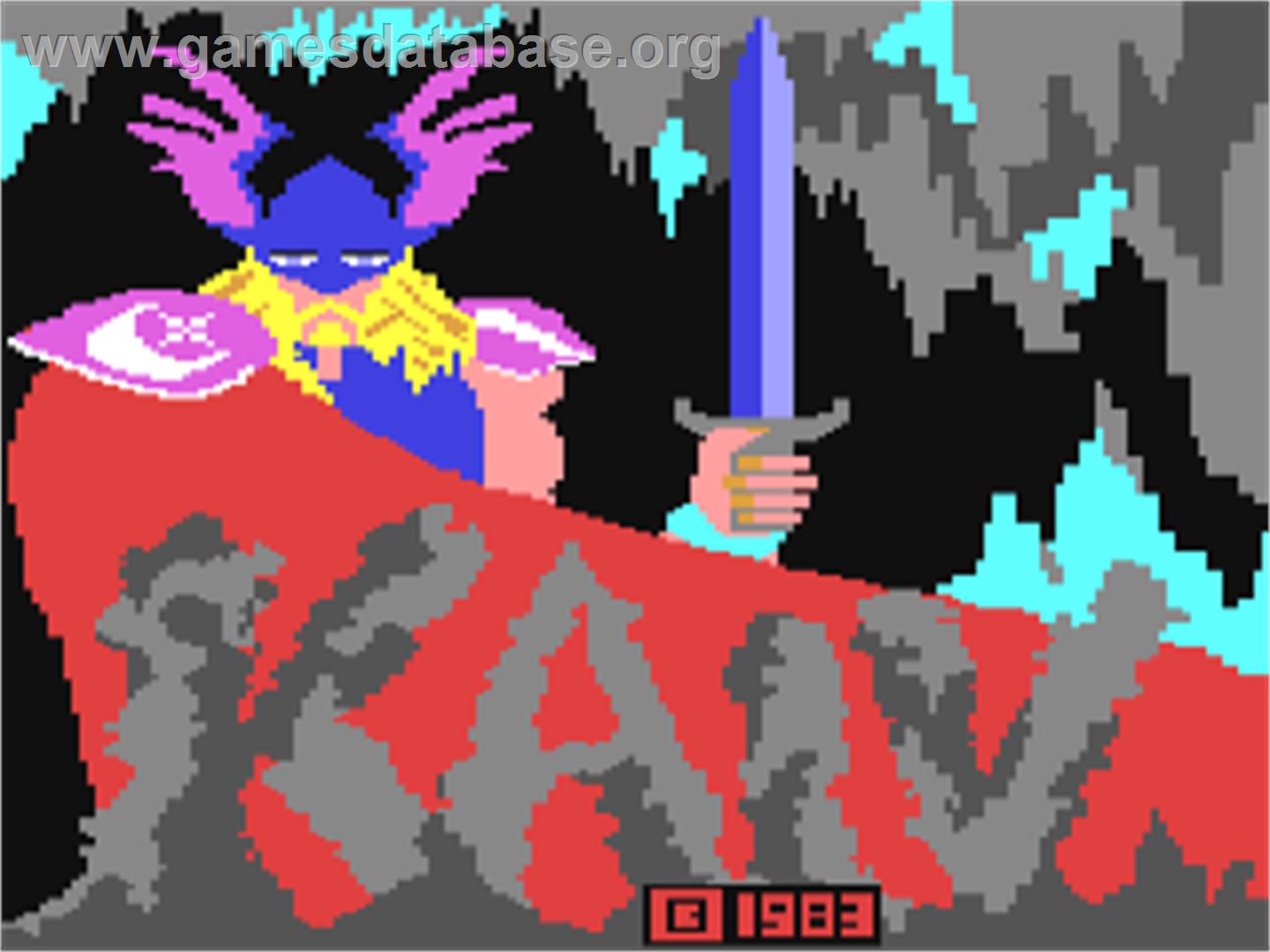 Warriors of Ras - Commodore 64 - Artwork - Title Screen