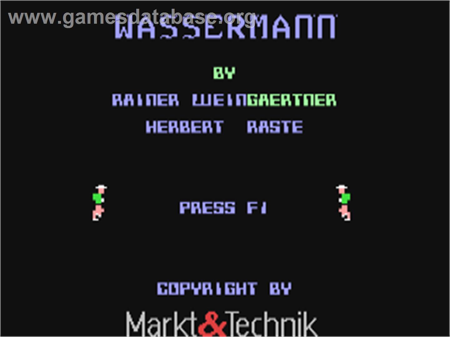 Wassermann - Commodore 64 - Artwork - Title Screen