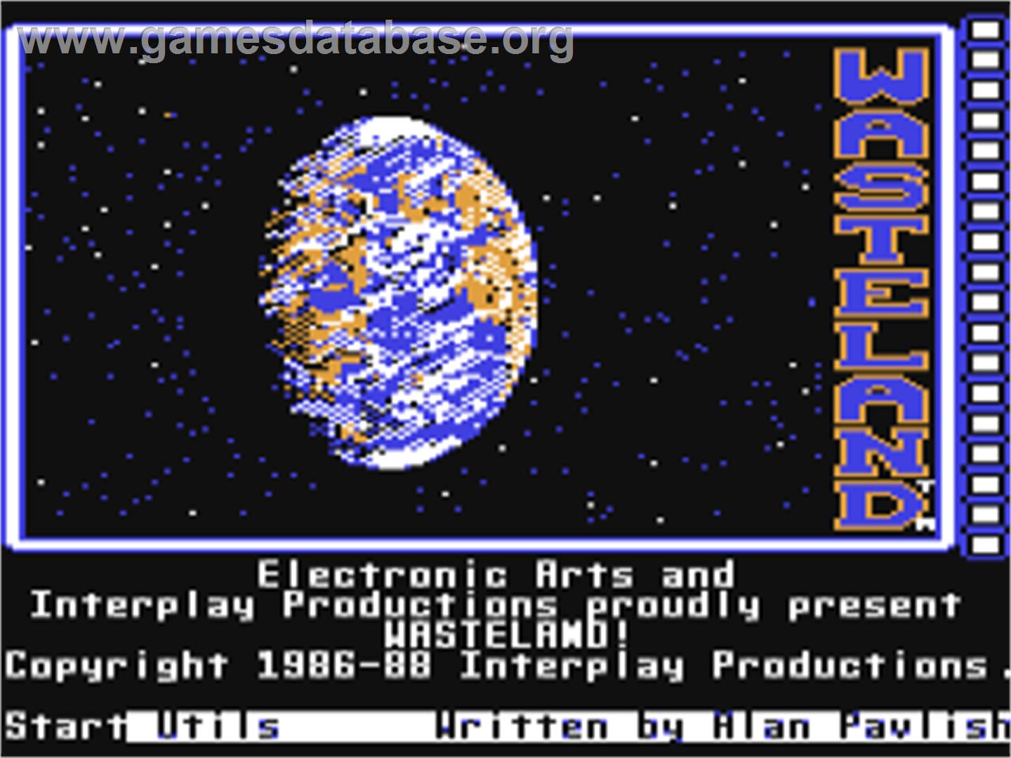 Wasteland - Commodore 64 - Artwork - Title Screen