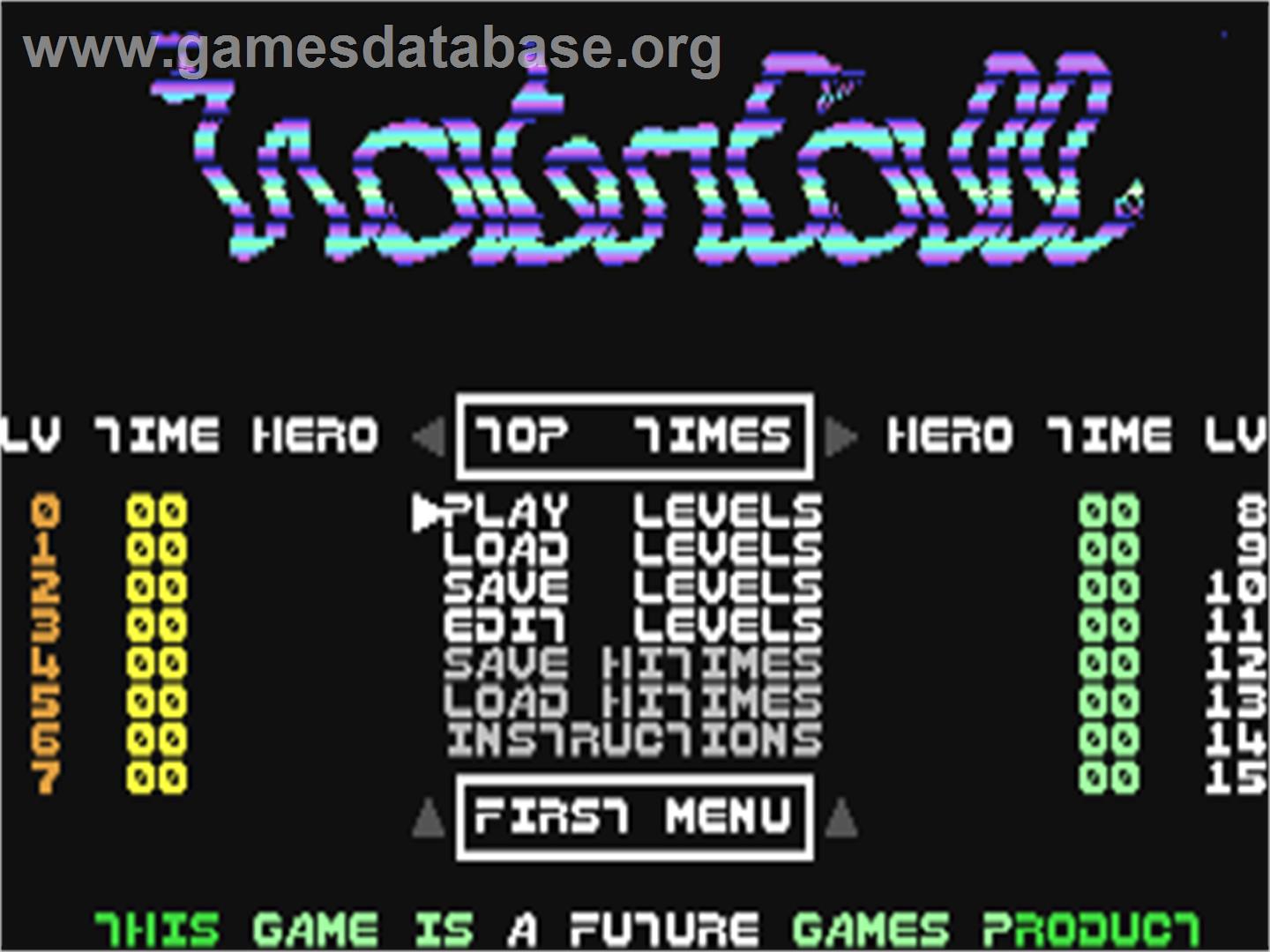 Waterfall - Commodore 64 - Artwork - Title Screen