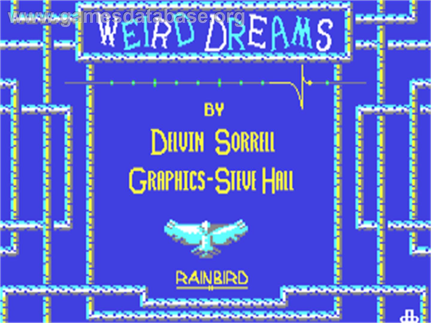 Weird Dreams - Commodore 64 - Artwork - Title Screen