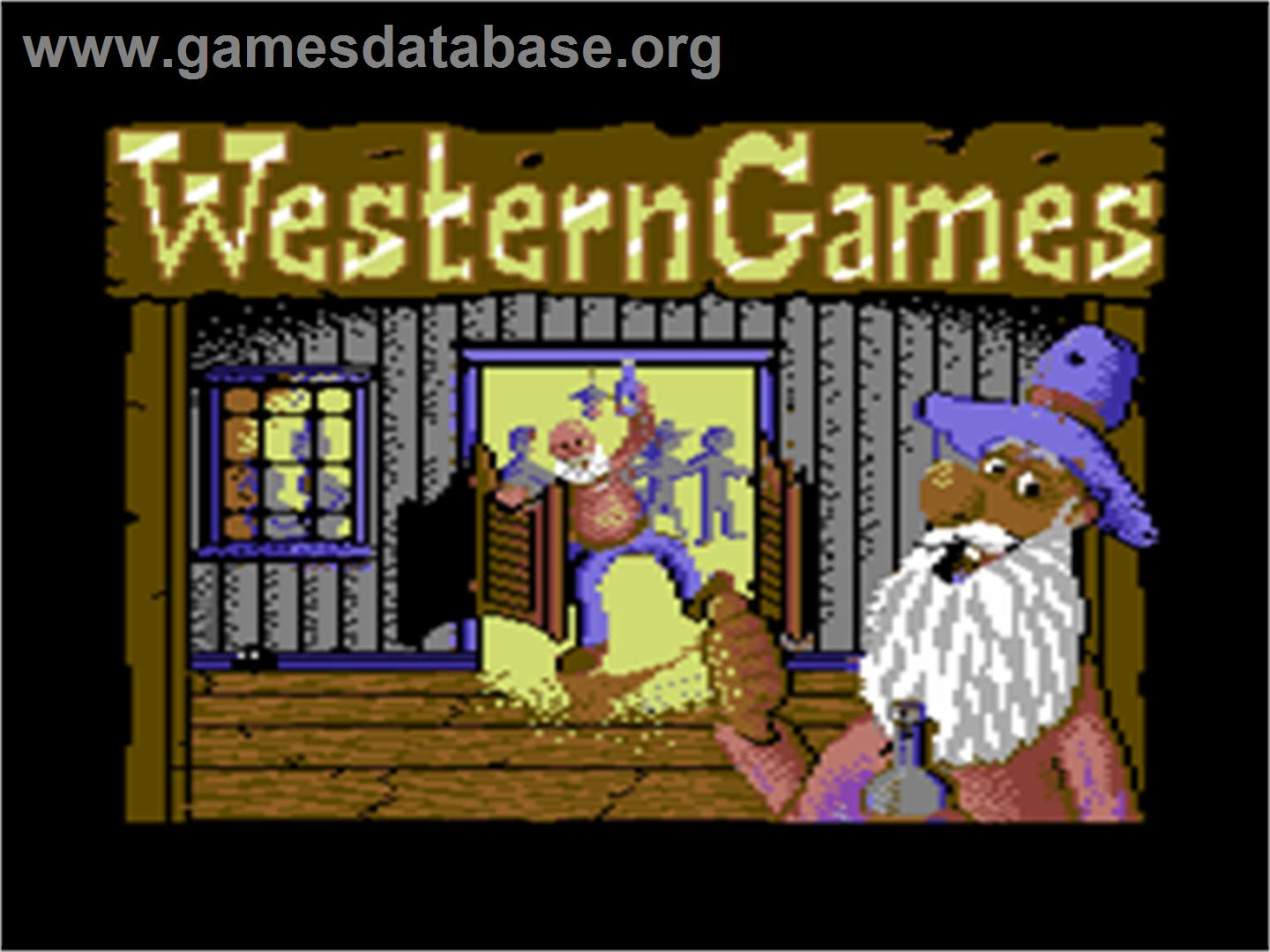 Western Games - Commodore 64 - Artwork - Title Screen
