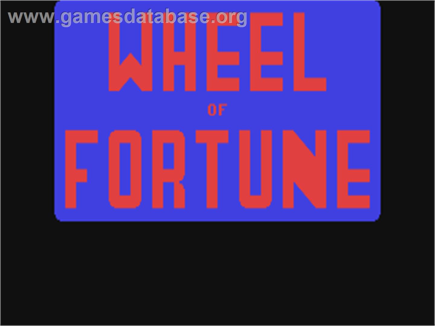 Wheel of Fortune: New Third Edition - Commodore 64 - Artwork - Title Screen