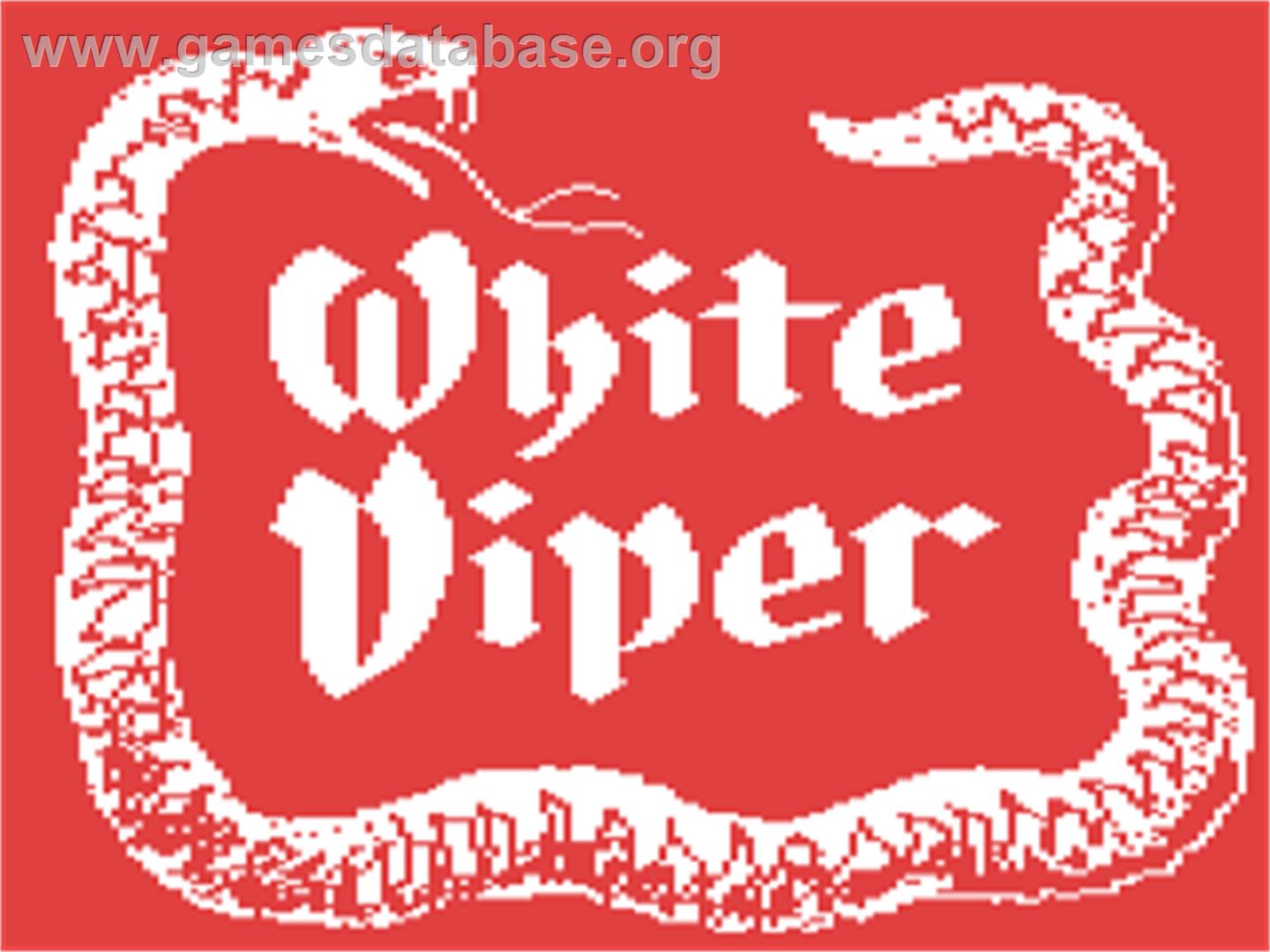 White Viper - Commodore 64 - Artwork - Title Screen