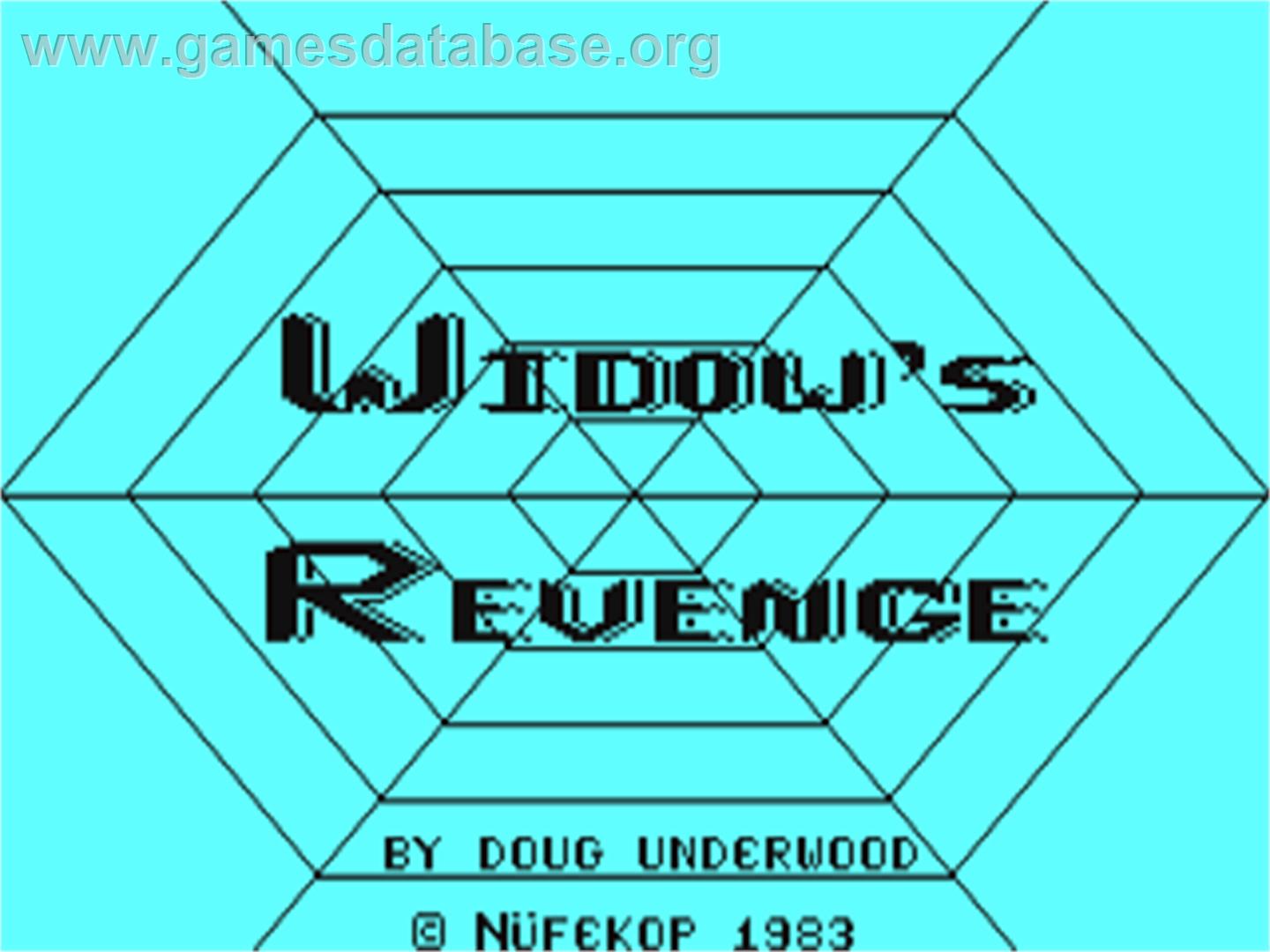 Widow's Revenge - Commodore 64 - Artwork - Title Screen