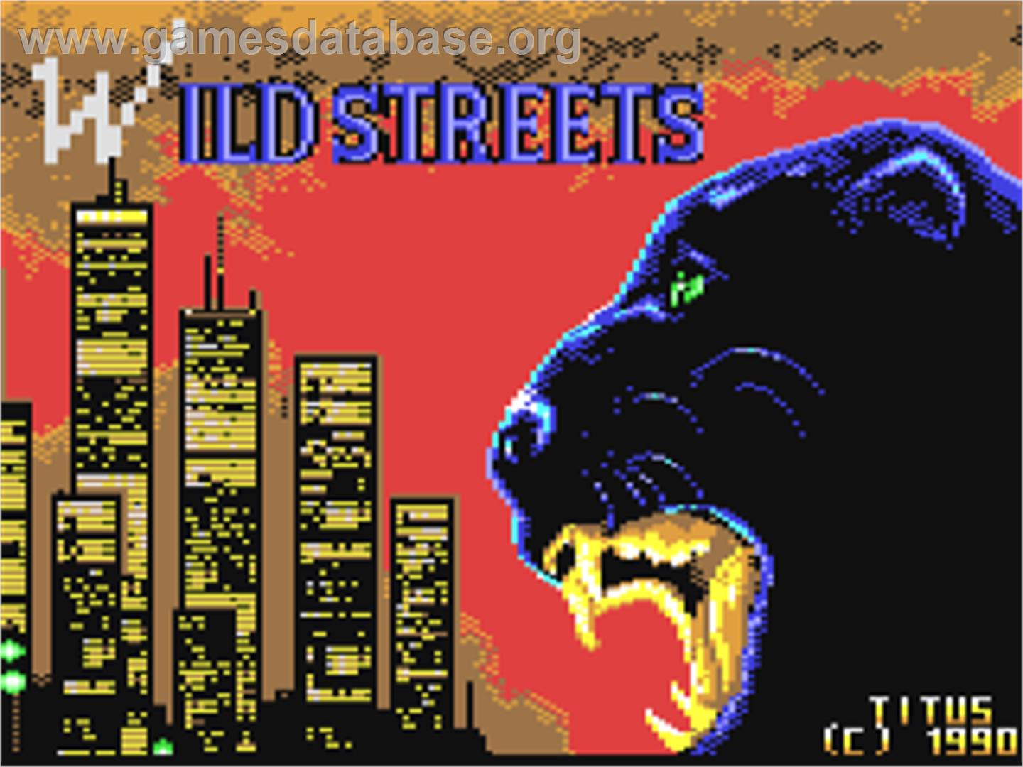 Wild Streets - Commodore 64 - Artwork - Title Screen