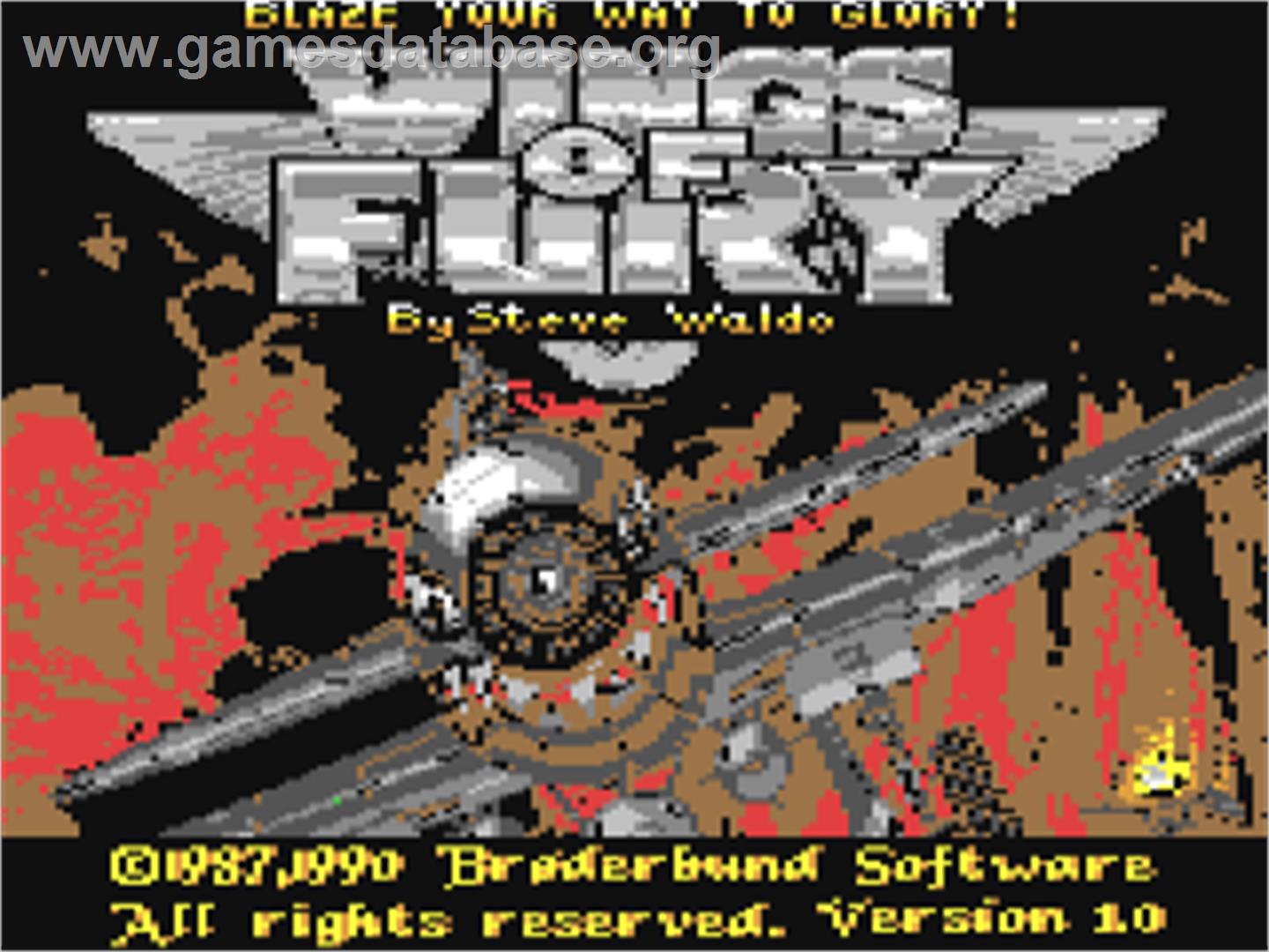 Wings Of Fury - Commodore 64 - Artwork - Title Screen
