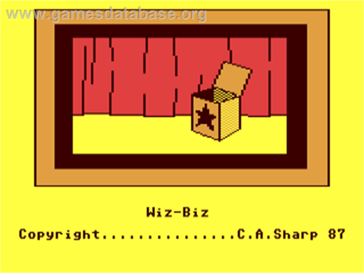 Wiz-biz - Commodore 64 - Artwork - Title Screen