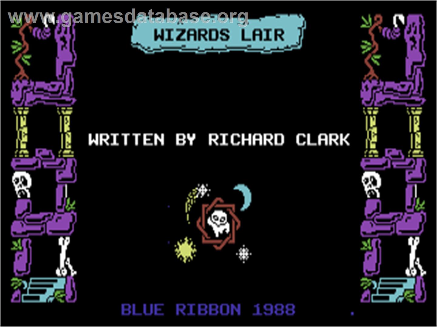 Wizard's Lair - Commodore 64 - Artwork - Title Screen